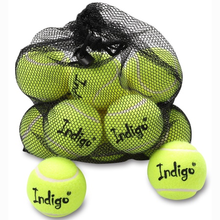 Купить Мяч для большого тенниса Indigo (12 шт в сетке) начальный уровень в Кубинке 
