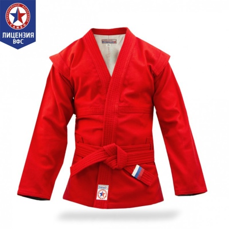 Купить Куртка для самбо "Атака" ВФС (подкладка, пояс)  р 36-48 в Кубинке 