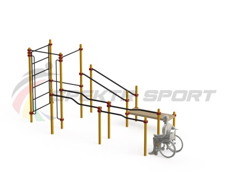 Купить Спортивный комплекс для инвалидов-колясочников WRK-D16_76mm в Кубинке 